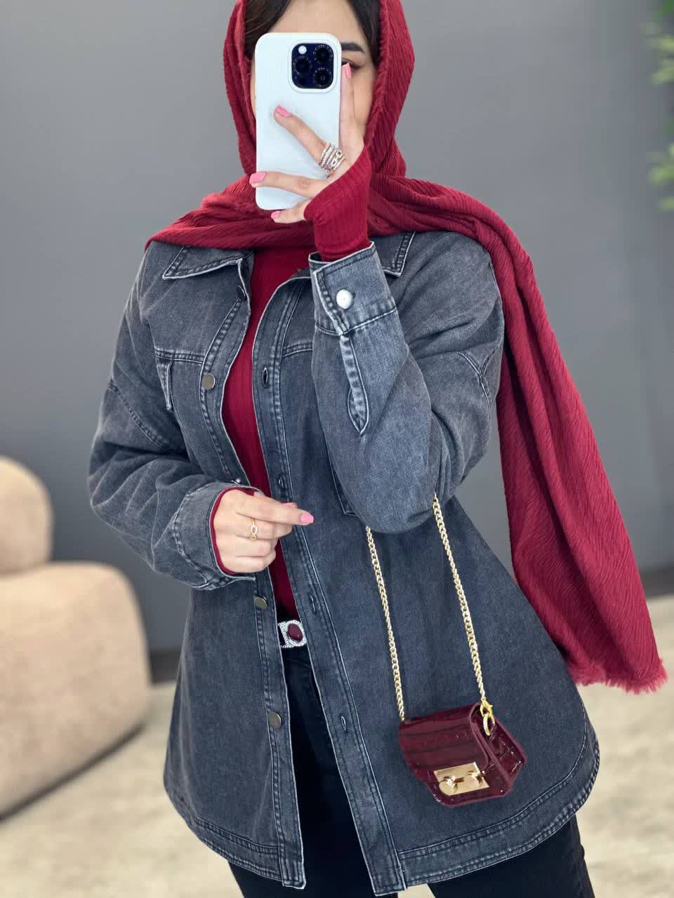 1441- کت جین دو جیب اسپرت