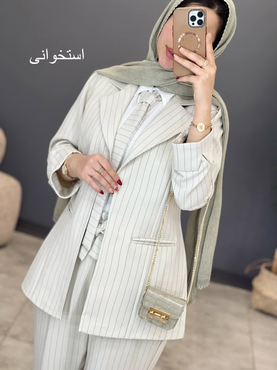 1115- ست سه تیکه مزونی دیپلمات