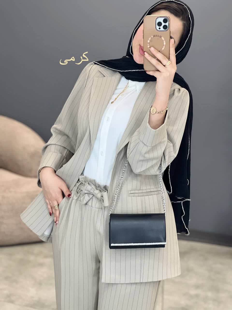 1115- ست سه تیکه مزونی دیپلمات