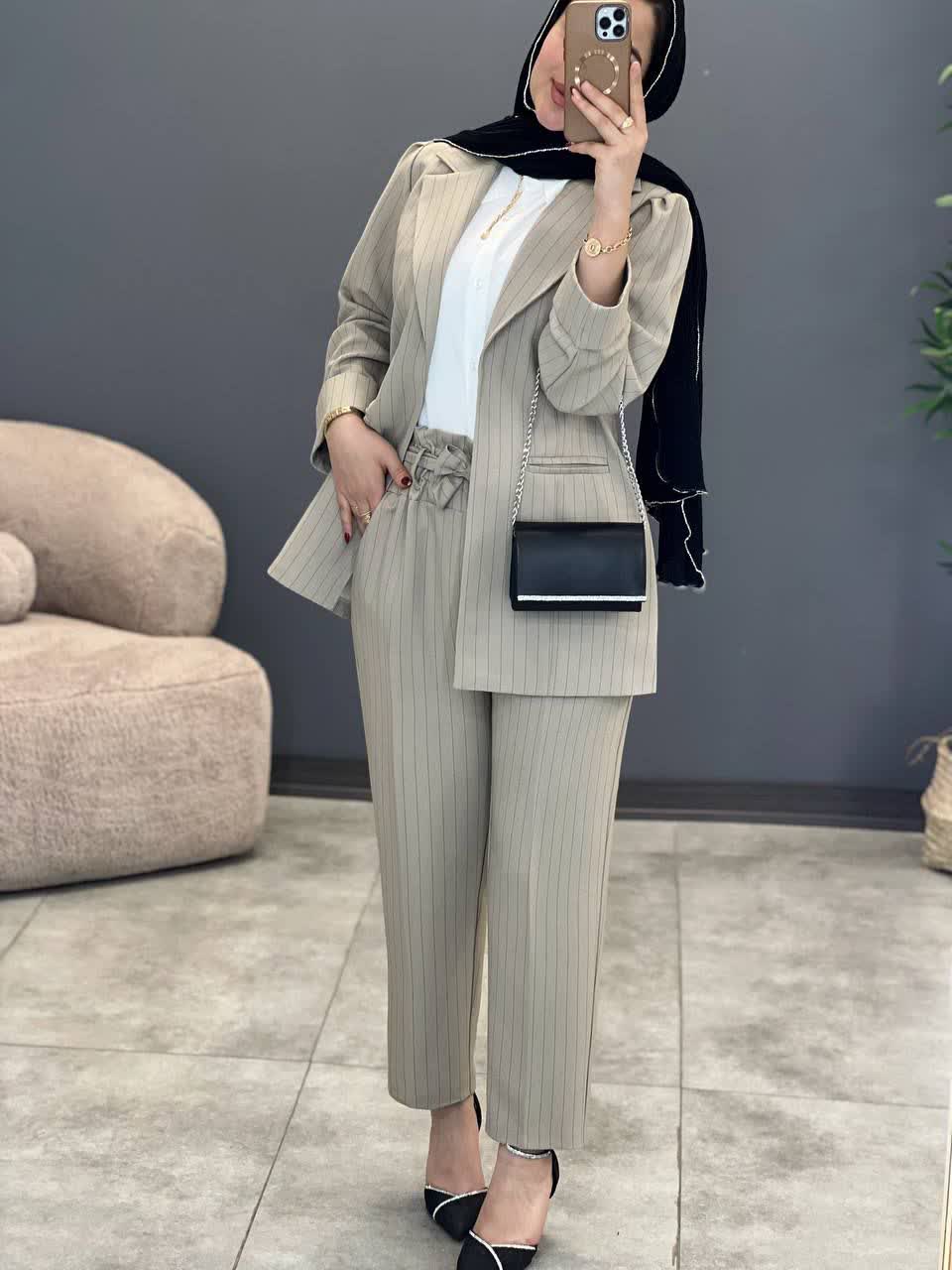 1115- ست سه تیکه مزونی دیپلمات