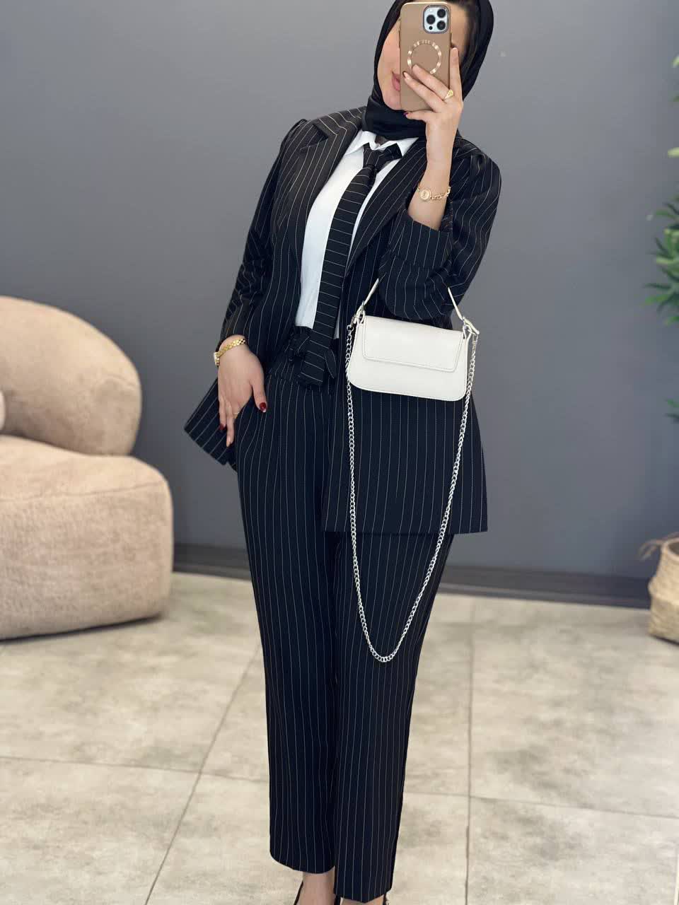 1115- ست سه تیکه مزونی دیپلمات