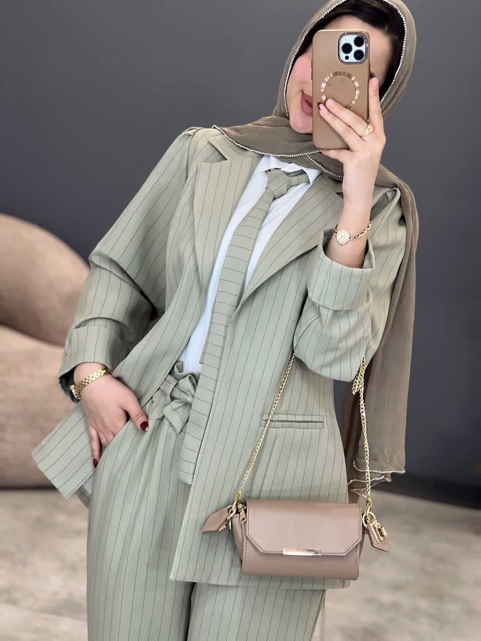 1115- ست سه تیکه مزونی دیپلمات