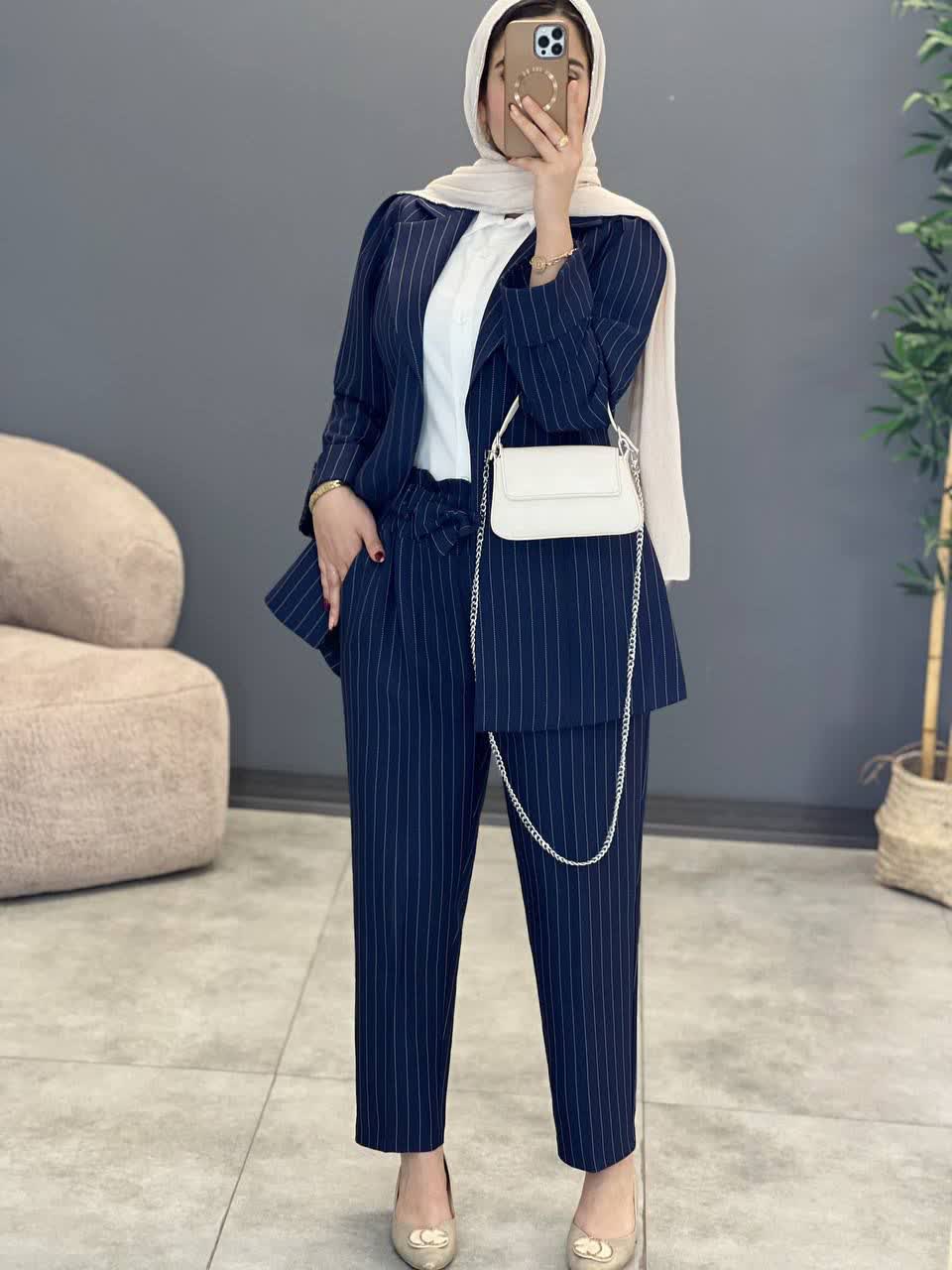 1115- ست سه تیکه مزونی دیپلمات