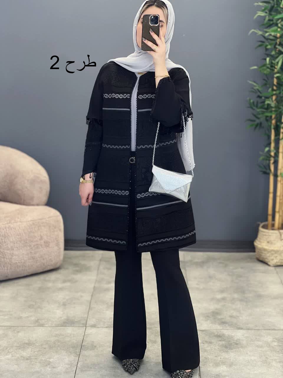 1128- مانتو مزونی اطلس