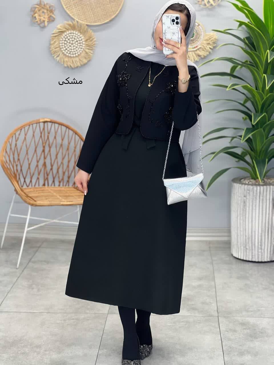 1130- کت و سارافون سنگدوزی