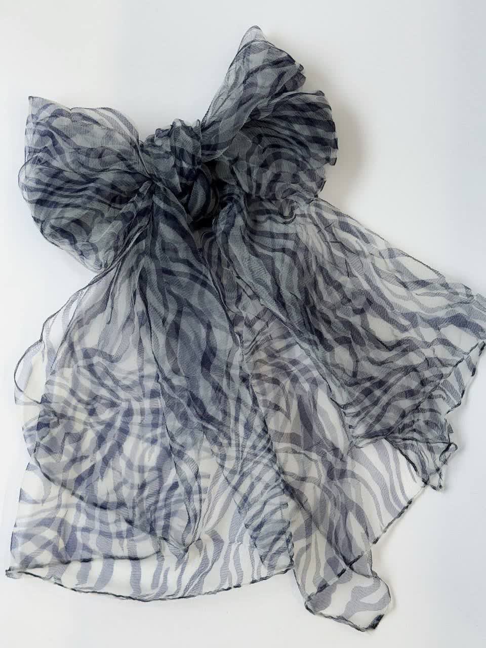 1133- شال شیفون طرح بندی