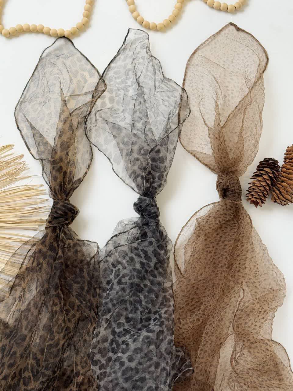 1133- شال شیفون طرح بندی