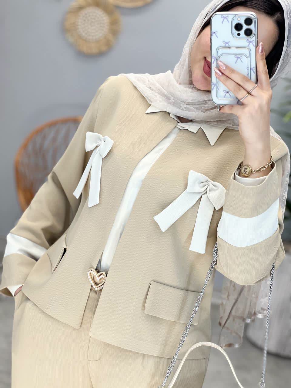 1154-کت و شلوار پاپیون