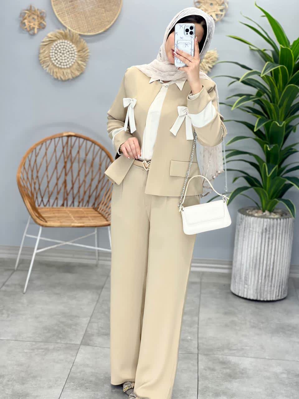 1154-کت و شلوار پاپیون