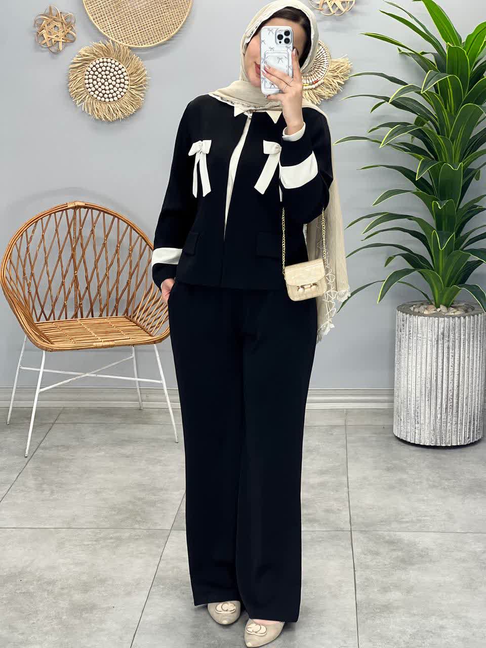 1154-کت و شلوار پاپیون