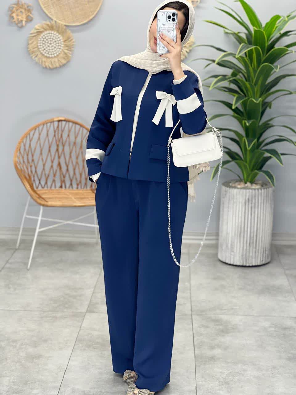 1154-کت و شلوار پاپیون