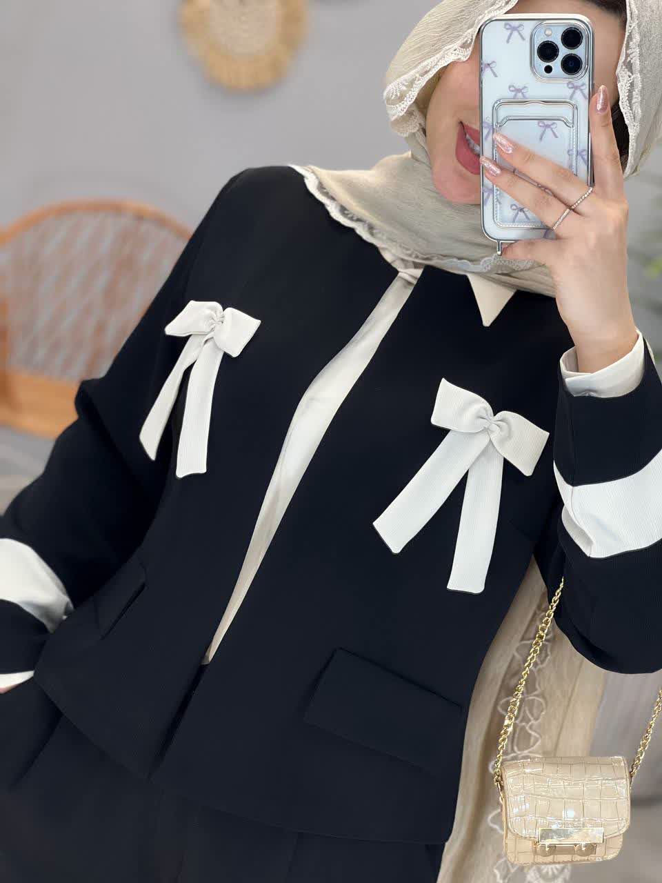 1154-کت و شلوار پاپیون