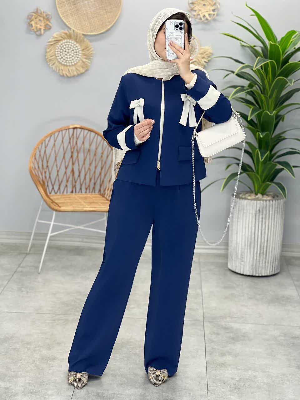 1154-کت و شلوار پاپیون