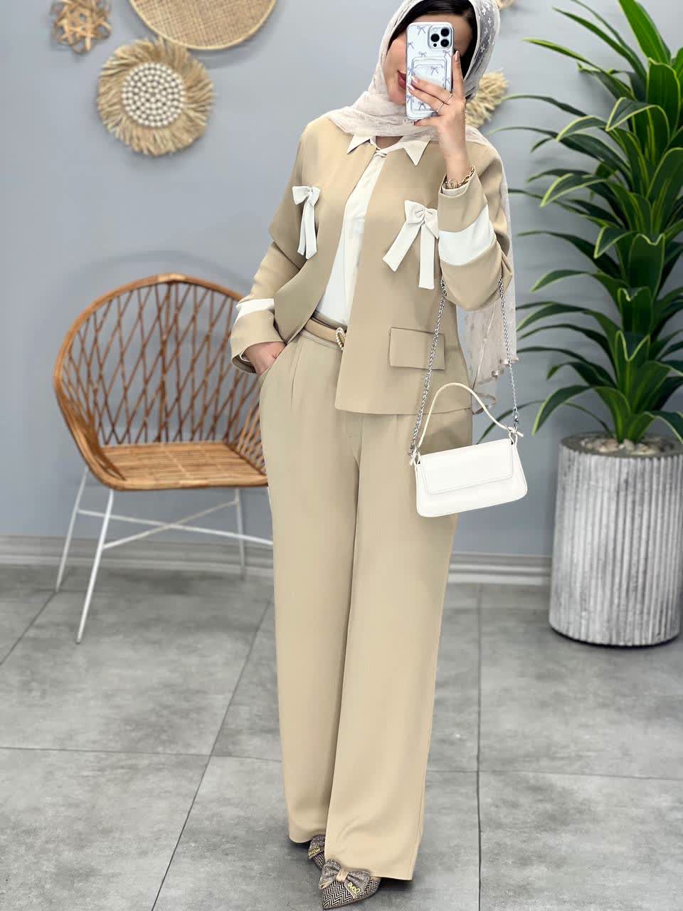 1154-کت و شلوار پاپیون