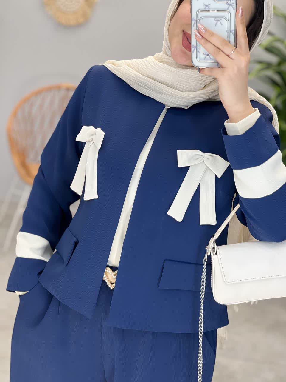 1154-کت و شلوار پاپیون