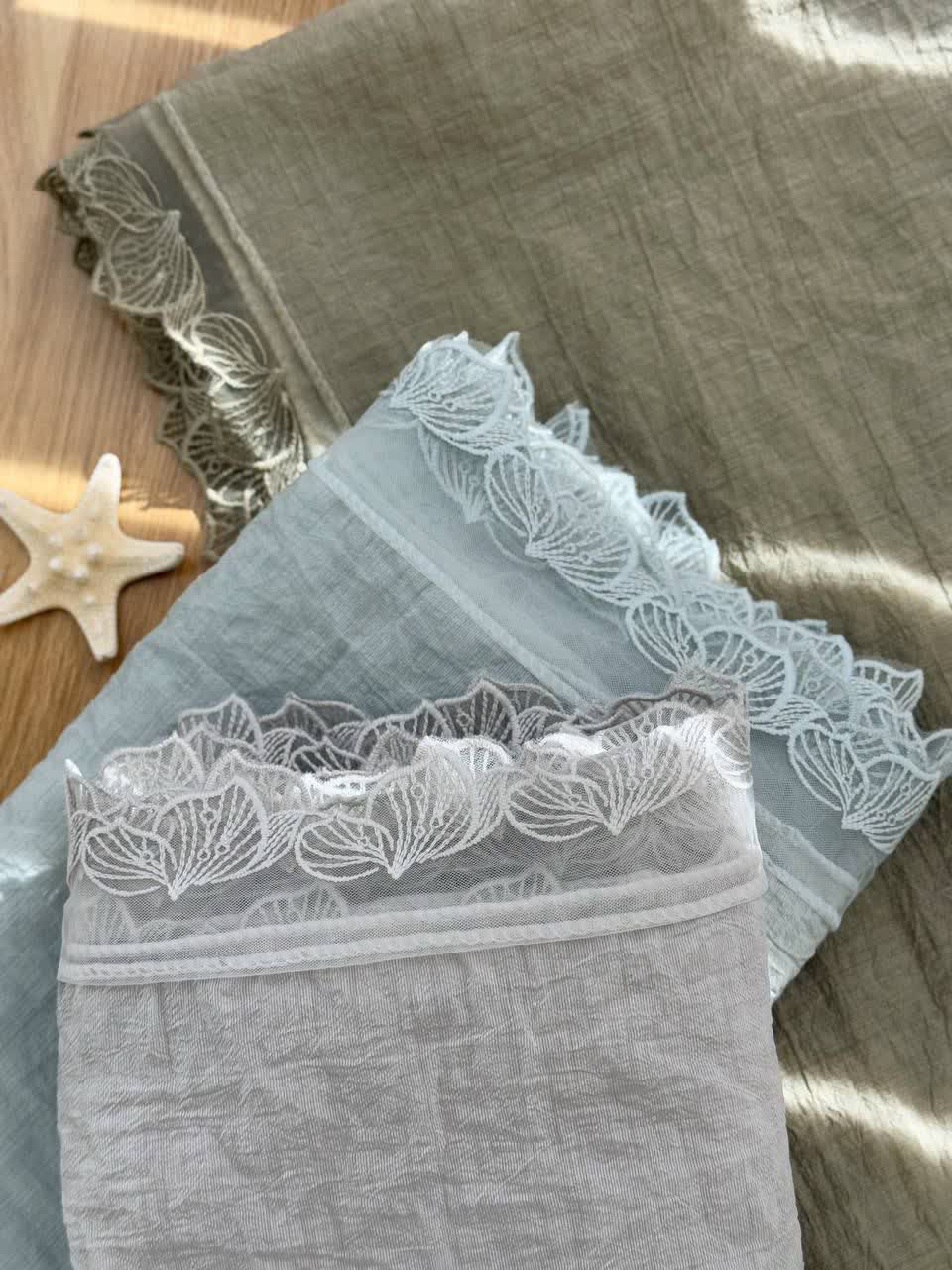 1162- شال دانتل برفی