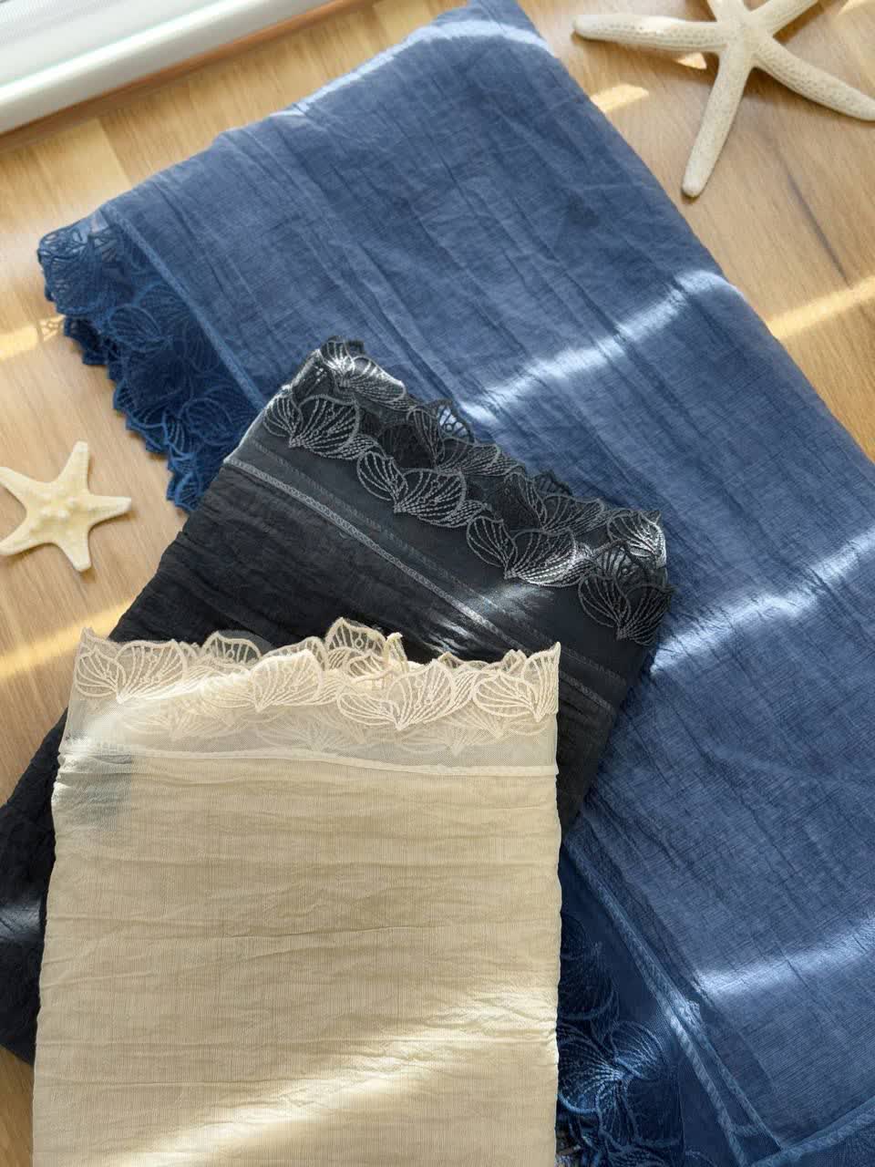 1162- شال دانتل برفی