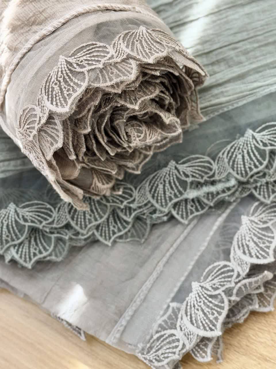 1162- شال دانتل برفی