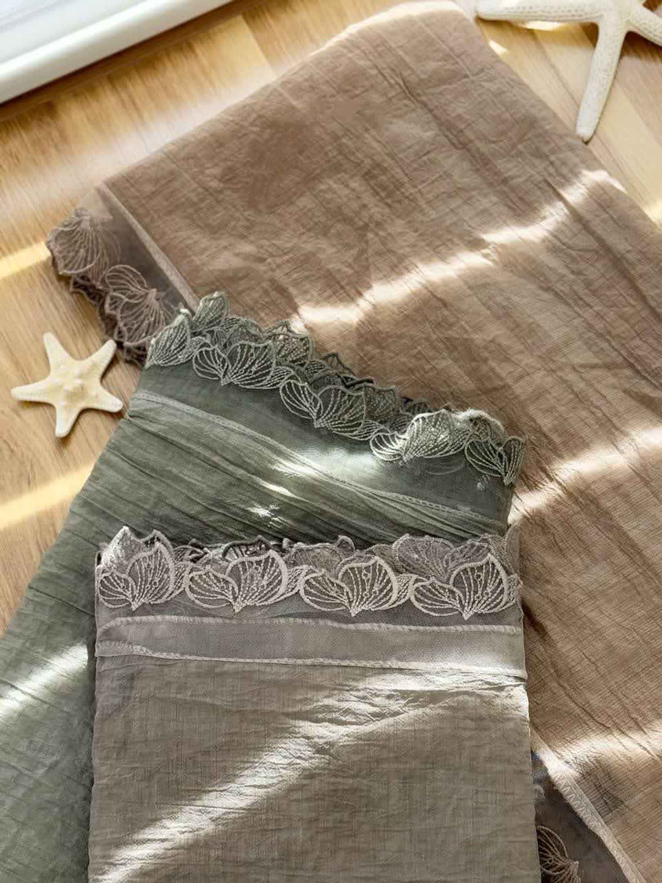 1162- شال دانتل برفی