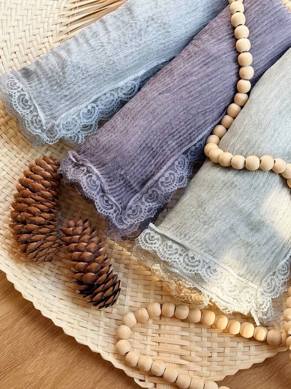 1163-شال توری قلب