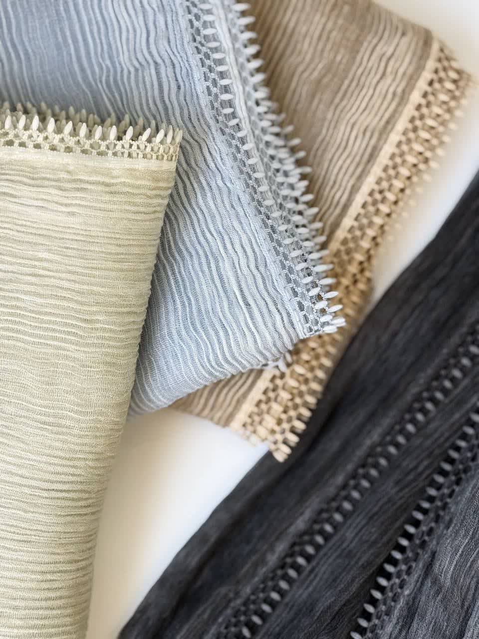 1168- شال کبریتی لبه تور