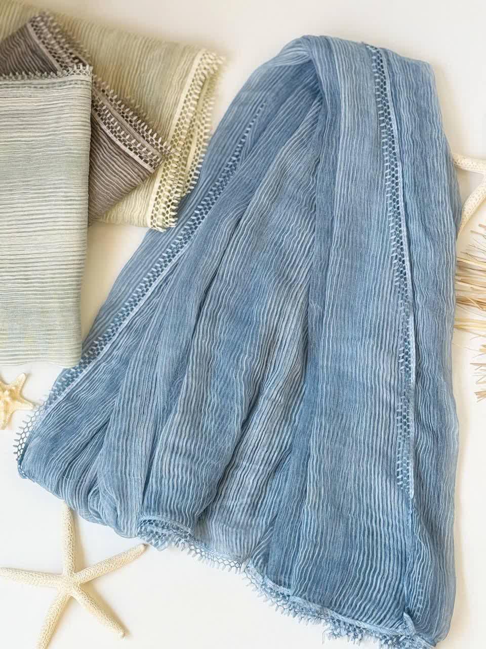 1168- شال کبریتی لبه تور