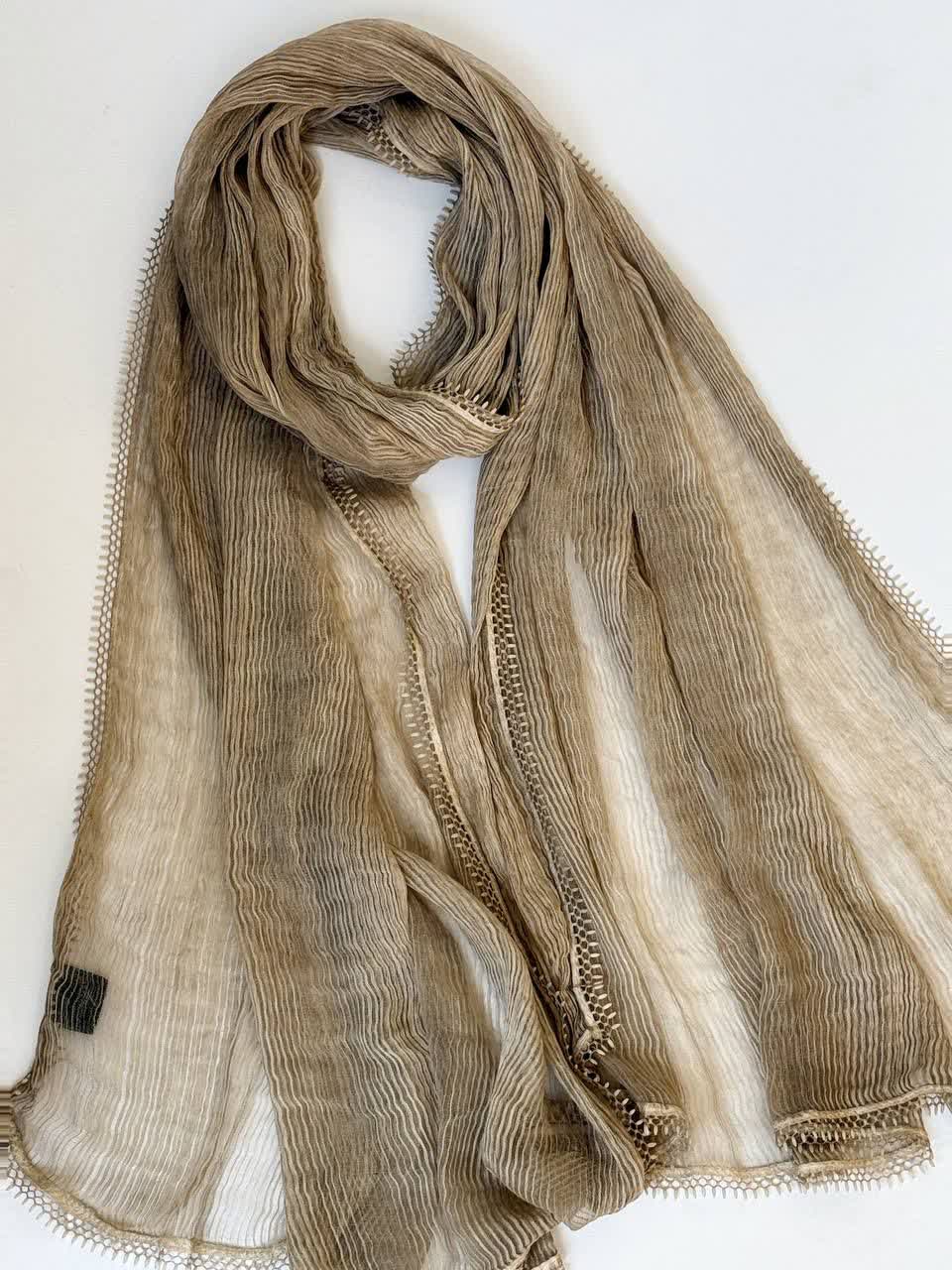 1168- شال کبریتی لبه تور