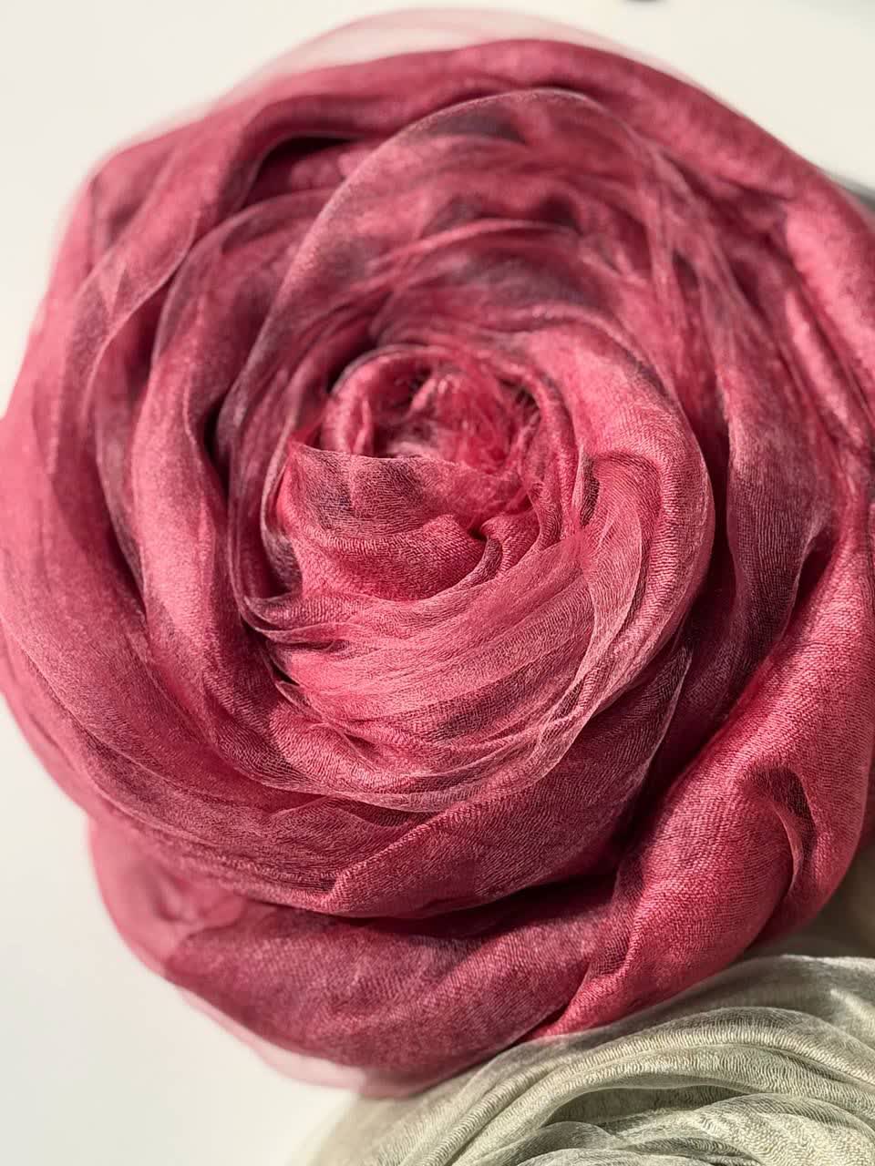 1170- شال حریر دو لایه