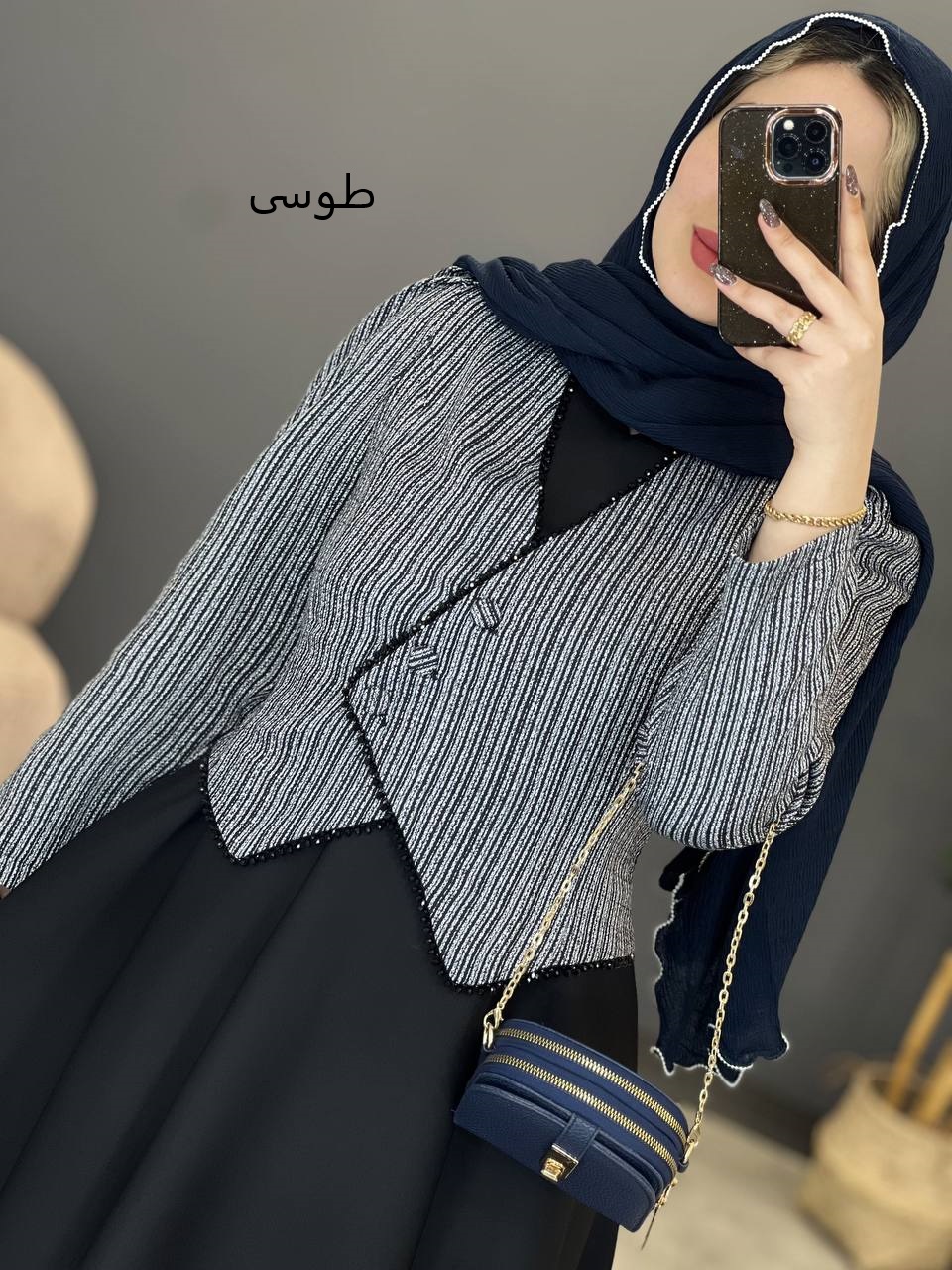 1171- کت و سارافون مروارید