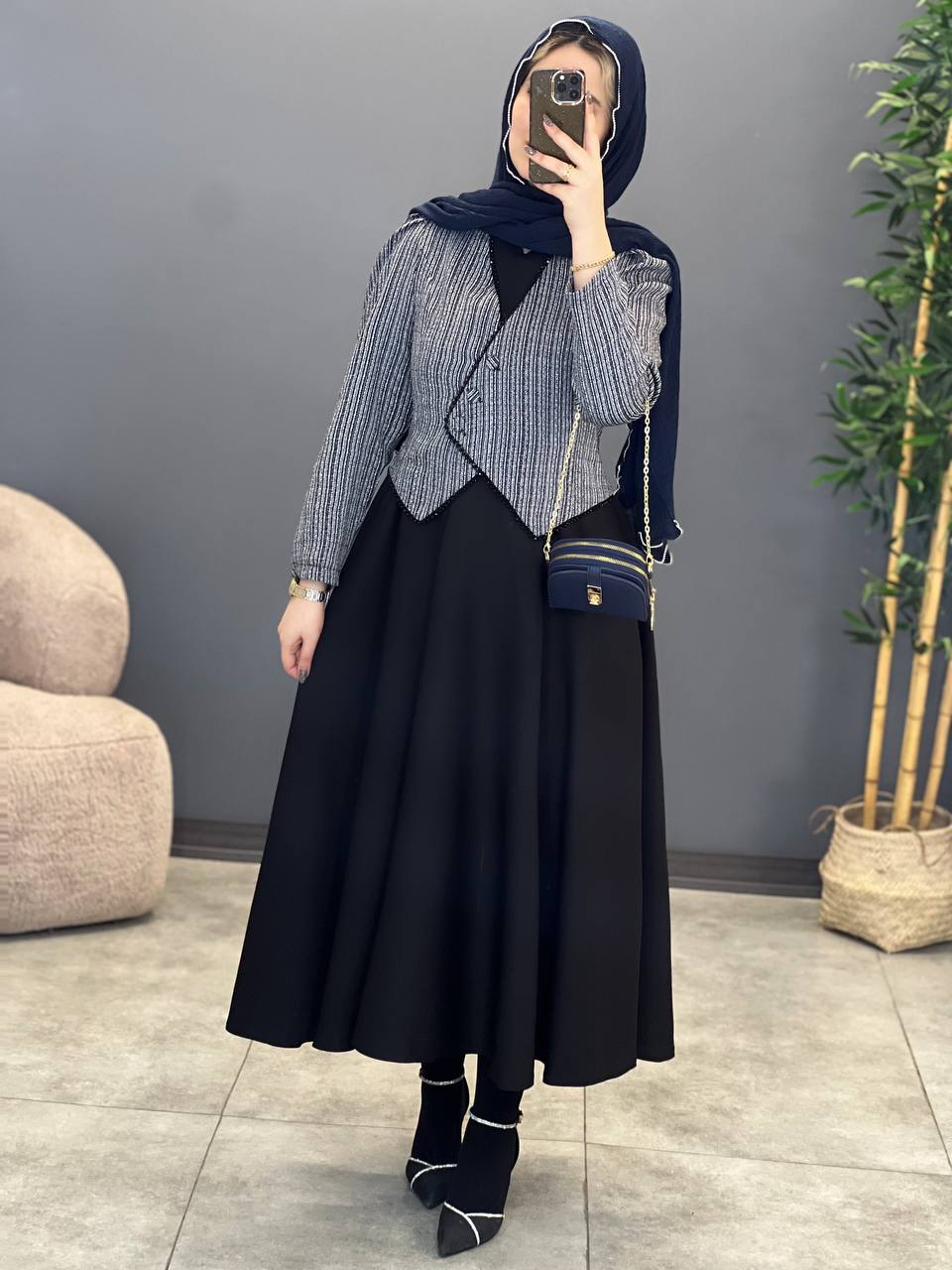 1171- کت و سارافون مروارید