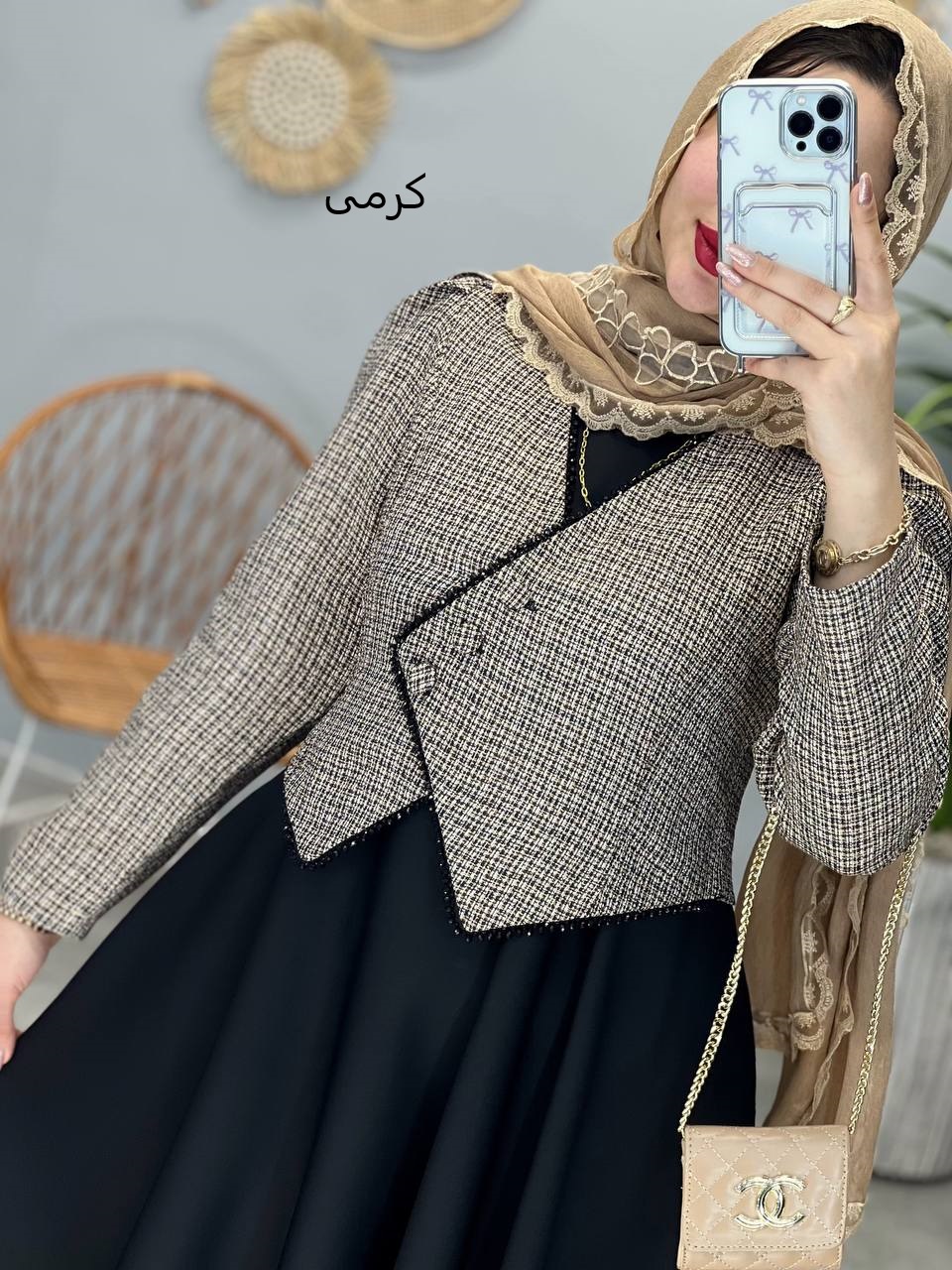 1171- کت و سارافون مروارید