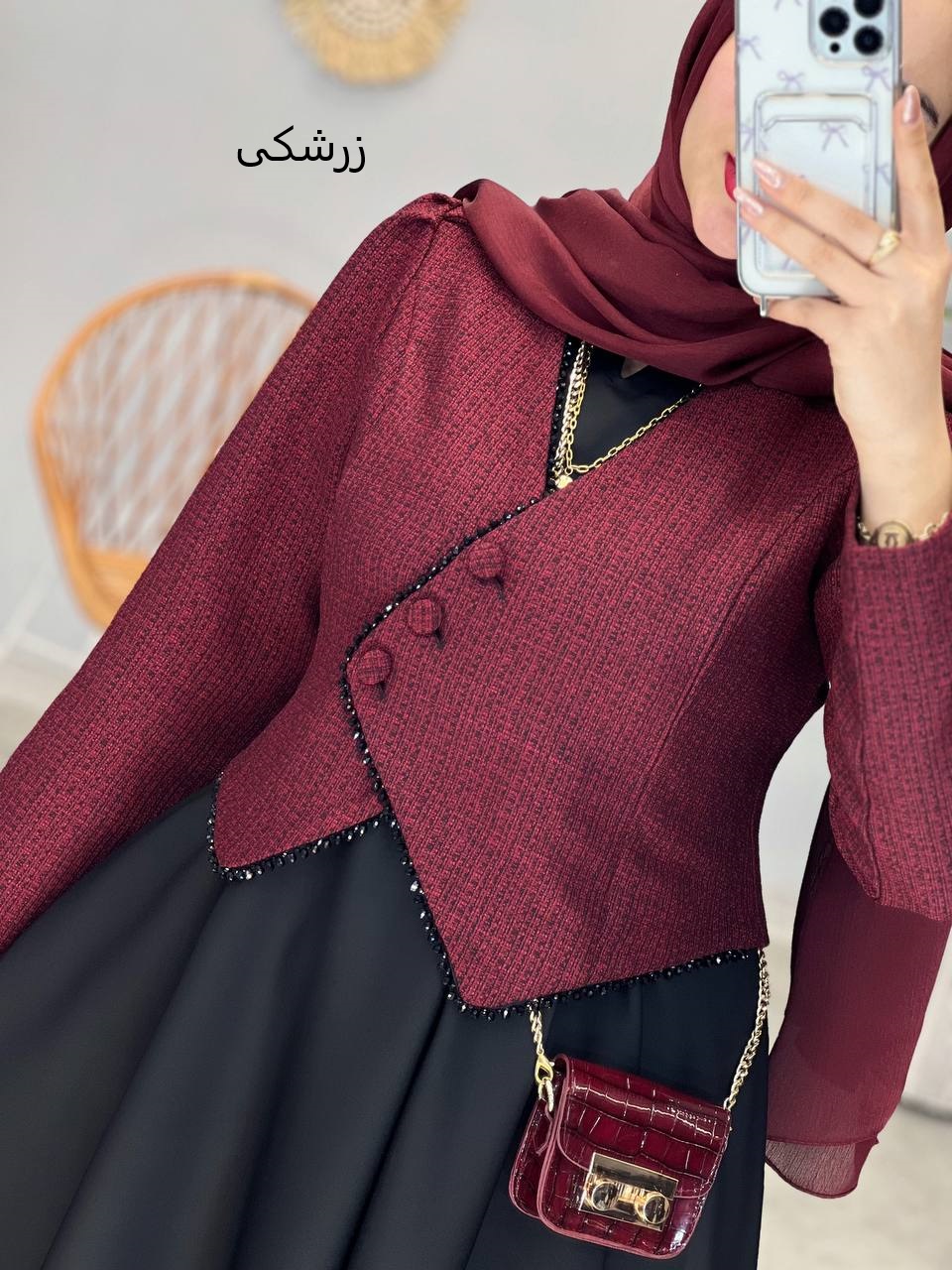 1171- کت و سارافون مروارید