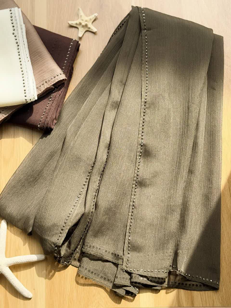 1190- شال حریر ترک