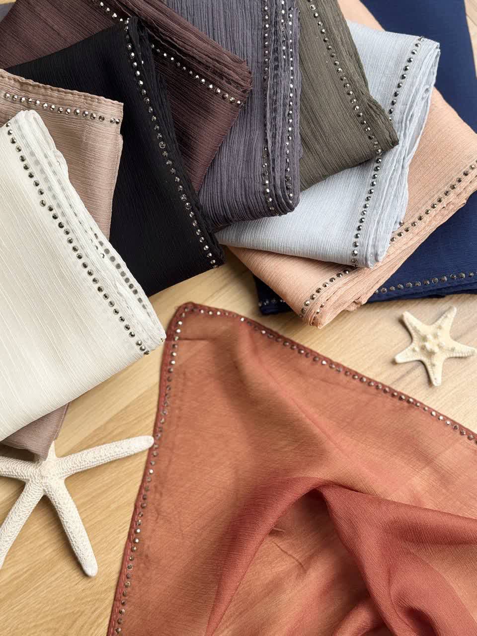 1190- شال حریر ترک