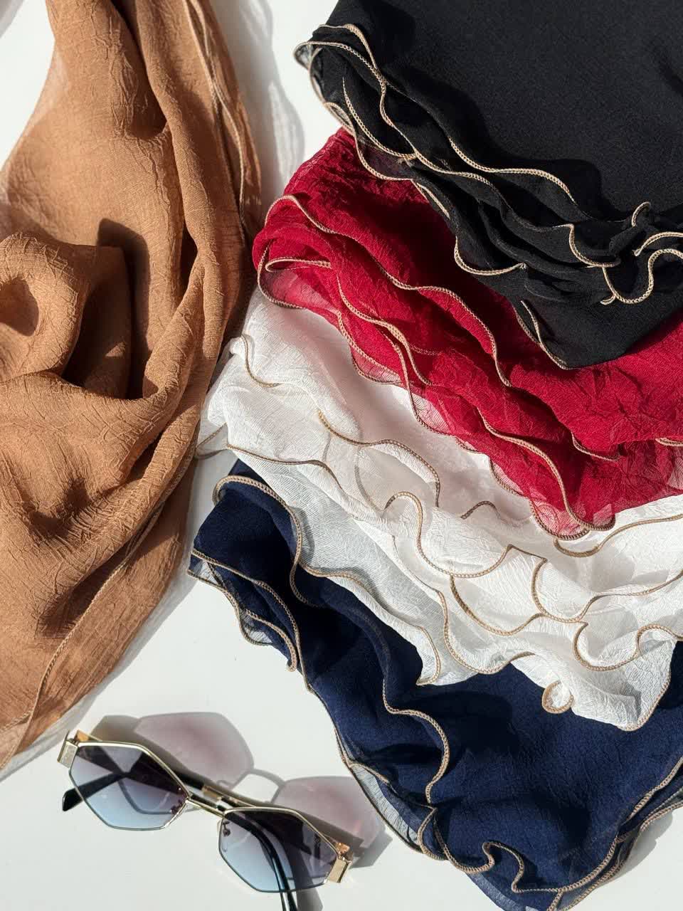 1191- روسری حریر گاندار