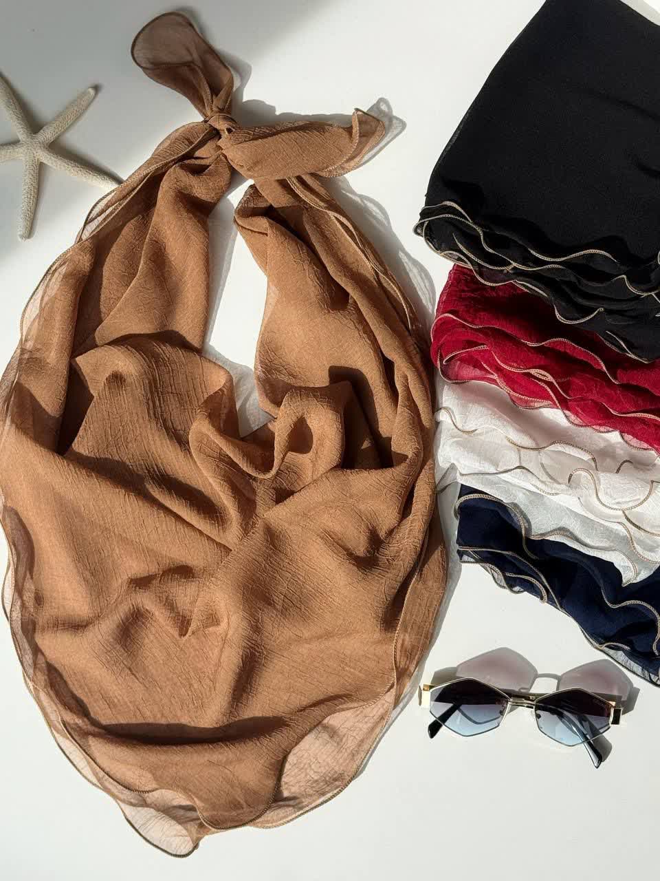 1191- روسری حریر گاندار