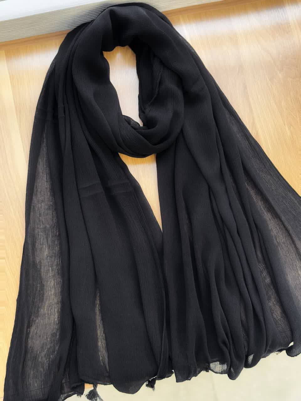 1193- شال مشکی فلورانس