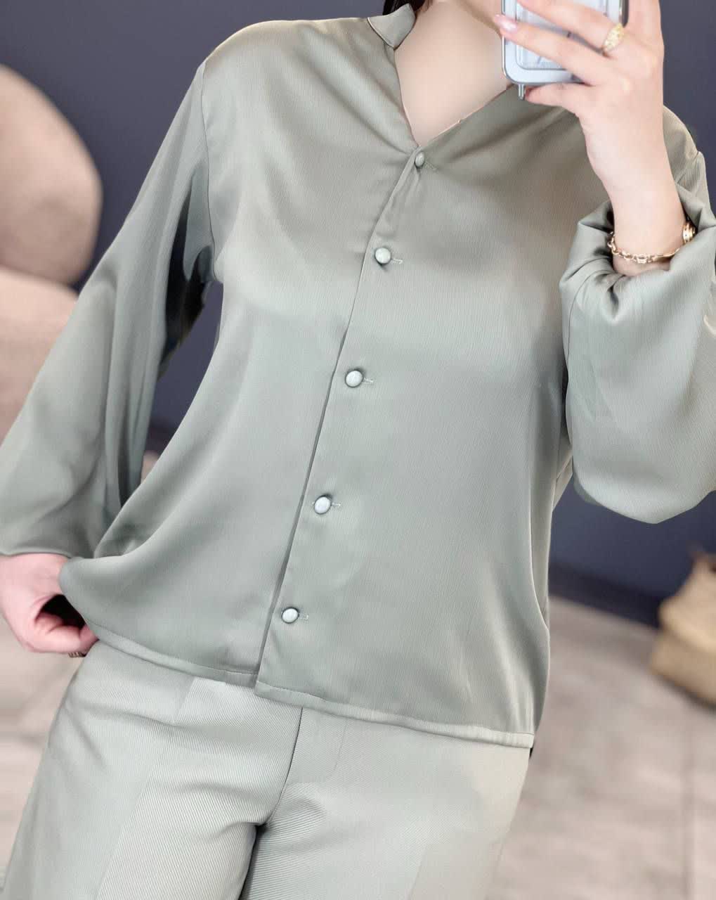 1199- شومیز الیزه آستین کش