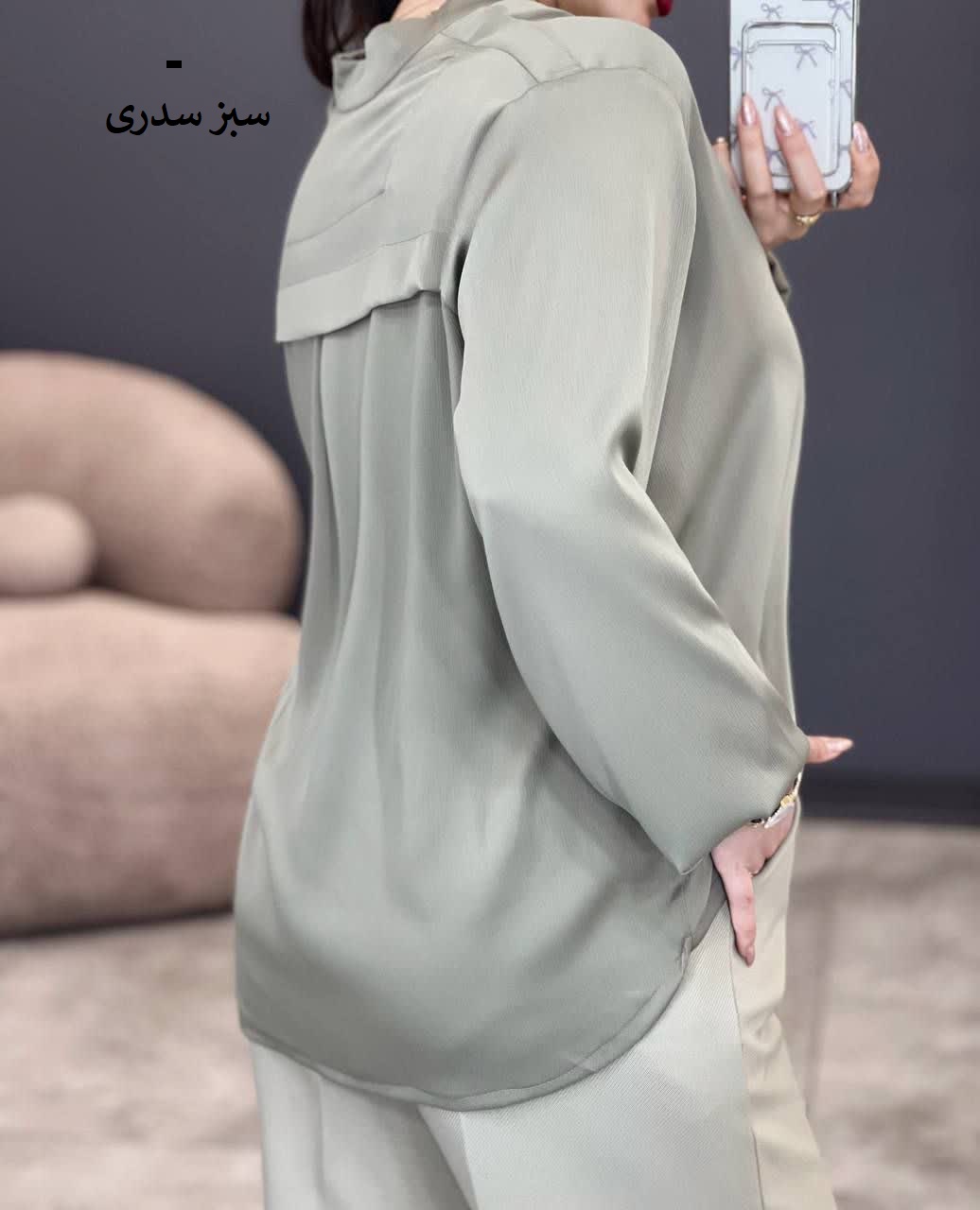 1199- شومیز الیزه آستین کش