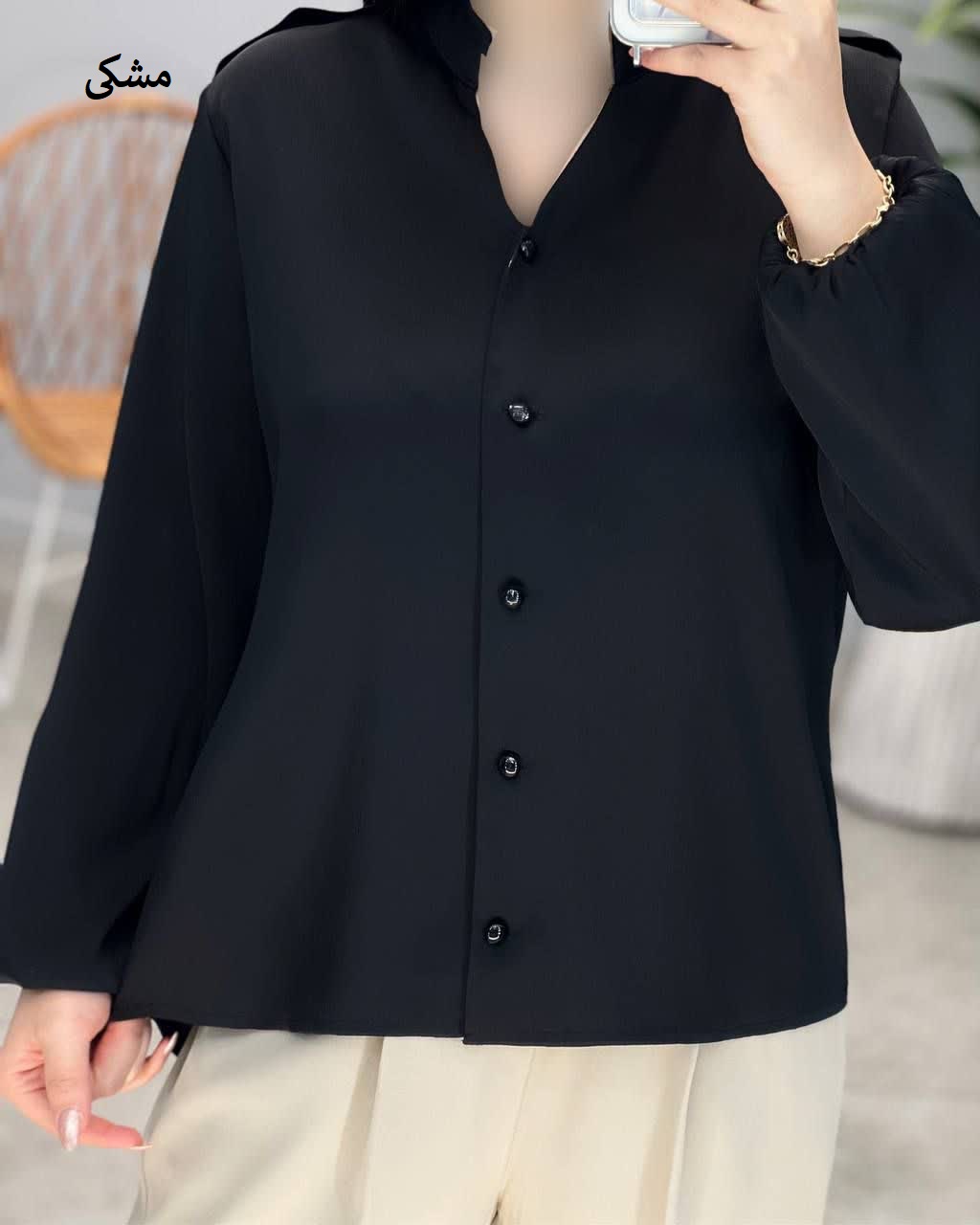 1199- شومیز الیزه آستین کش