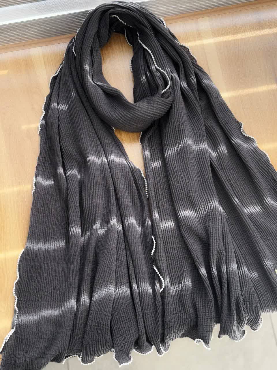 1205- شال وارداتی لبه مروارید