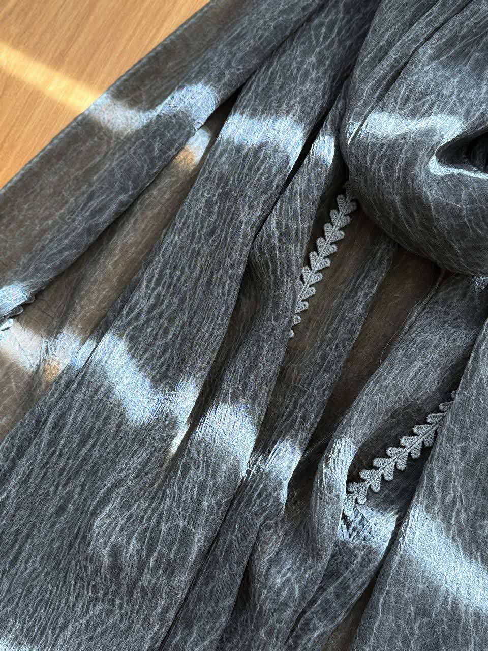 1211- شال حریر گندمی