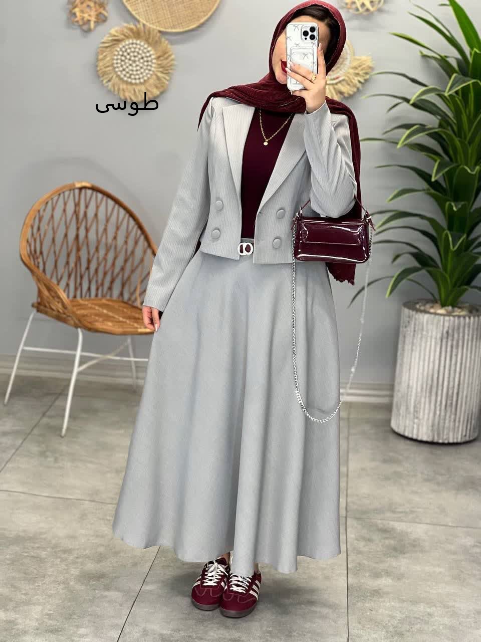 1216- کت و دامن پالیز