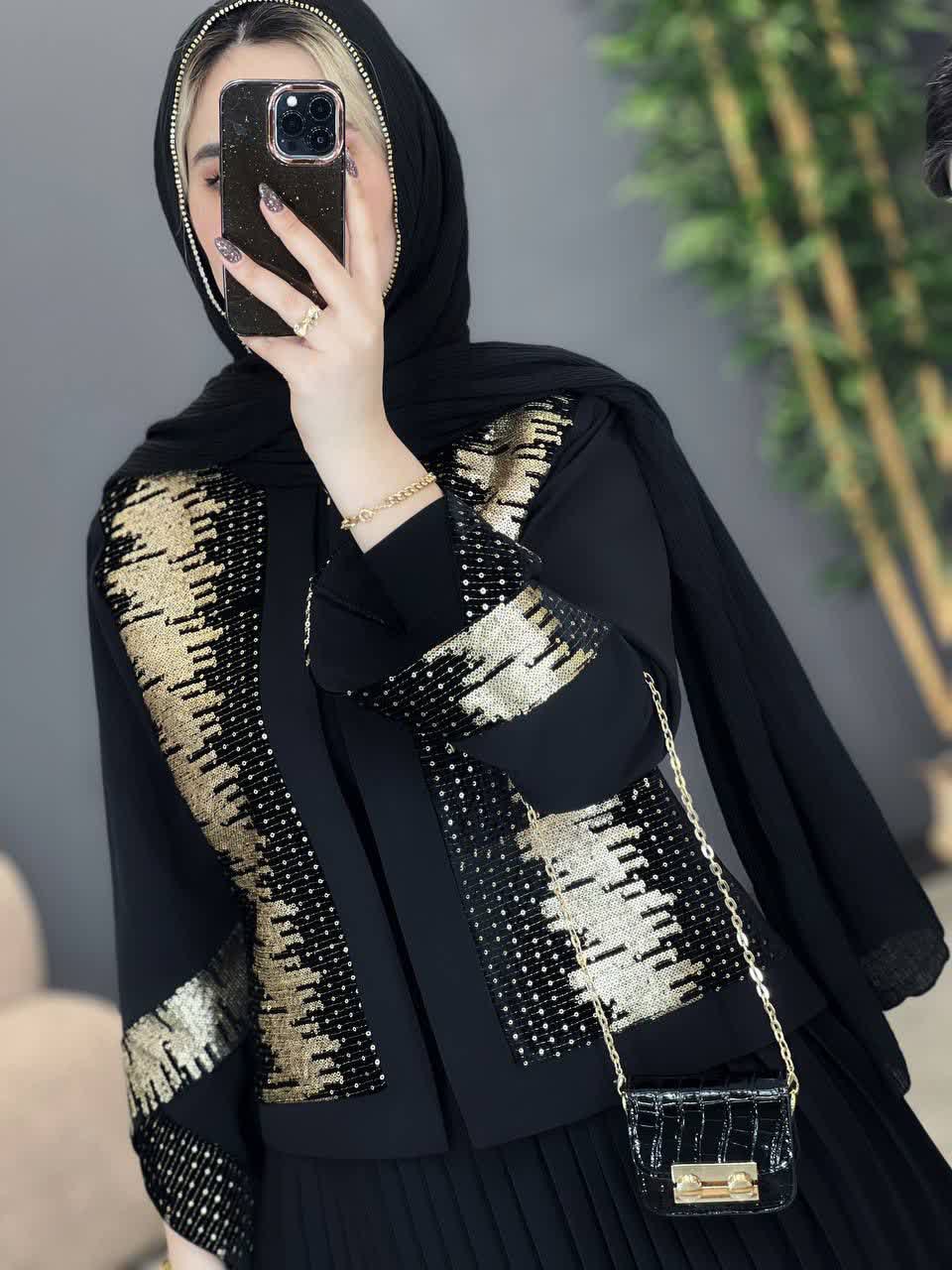 1224- کت و دامن پلیسه مهدخت