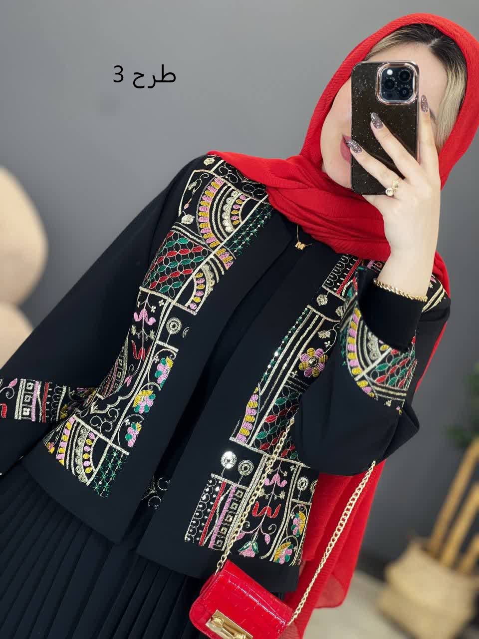 1224- کت و دامن پلیسه مهدخت