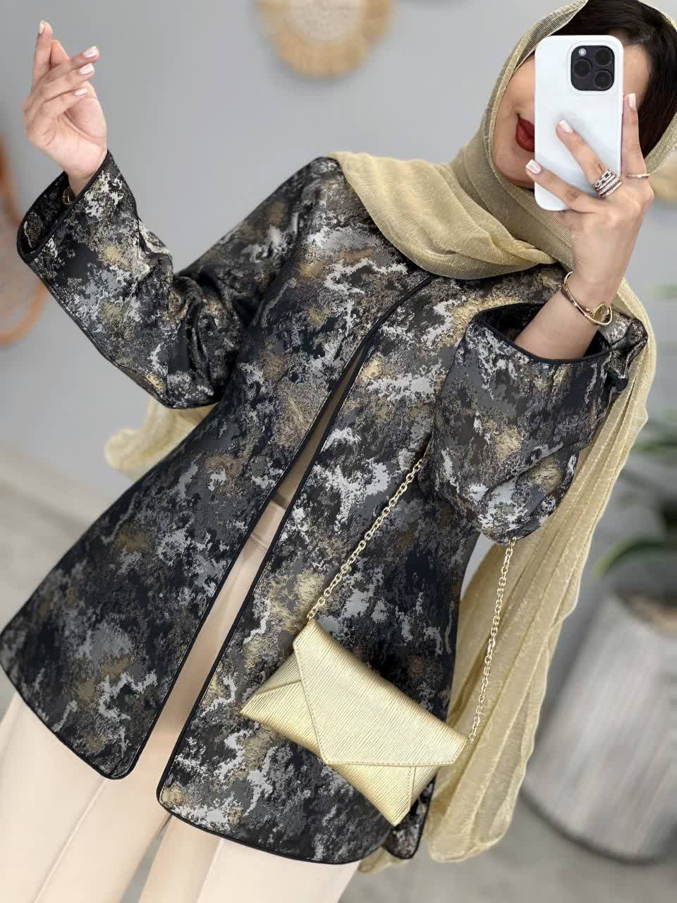 1221- کت ژاکارد اهورا