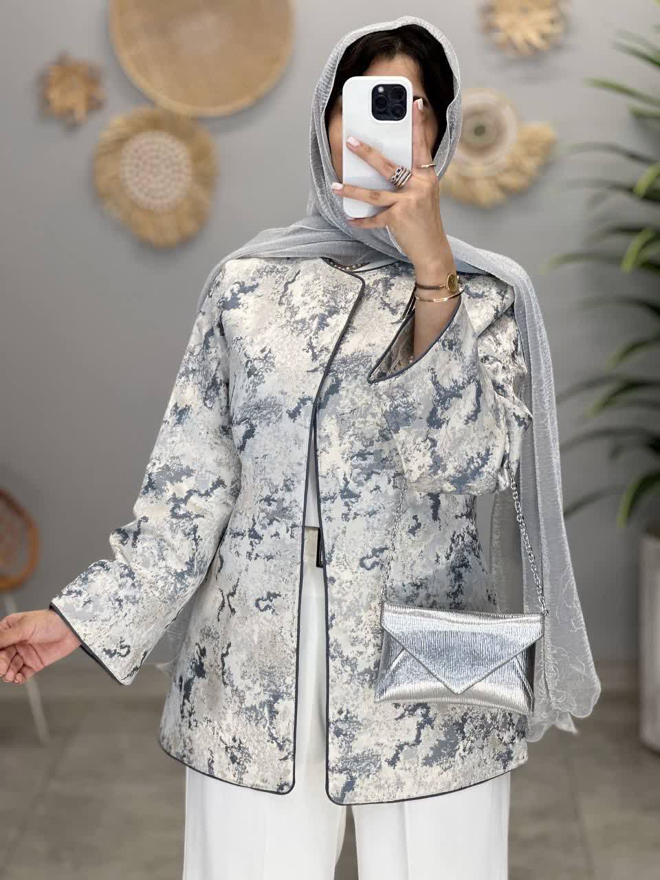 1221- کت ژاکارد اهورا