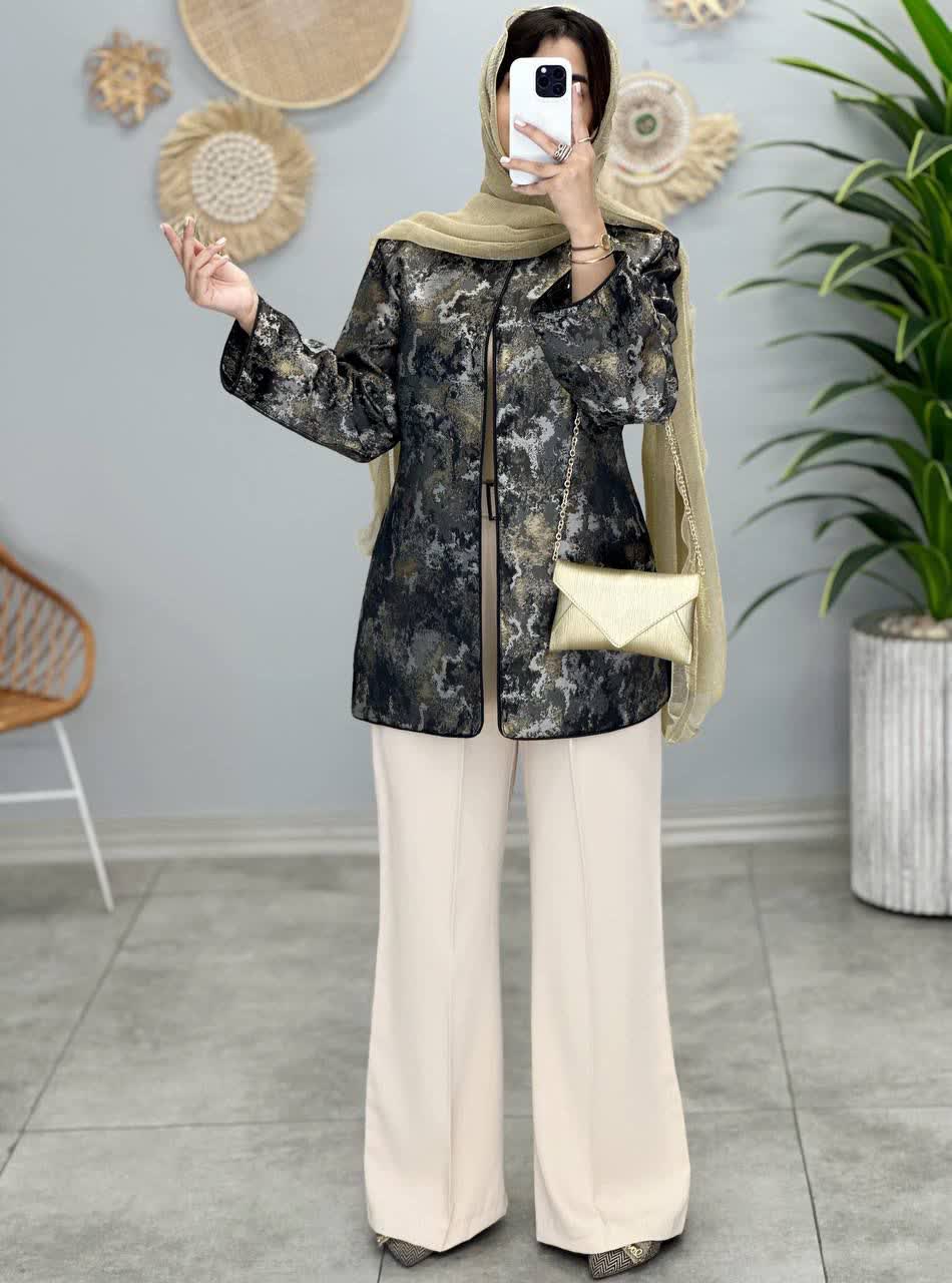 1221- کت ژاکارد اهورا