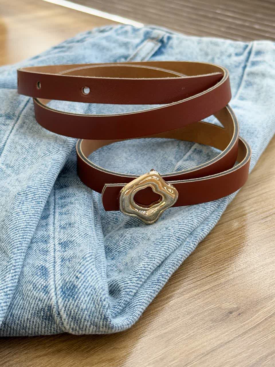 1227-کمربند چرم 1/5 سانت