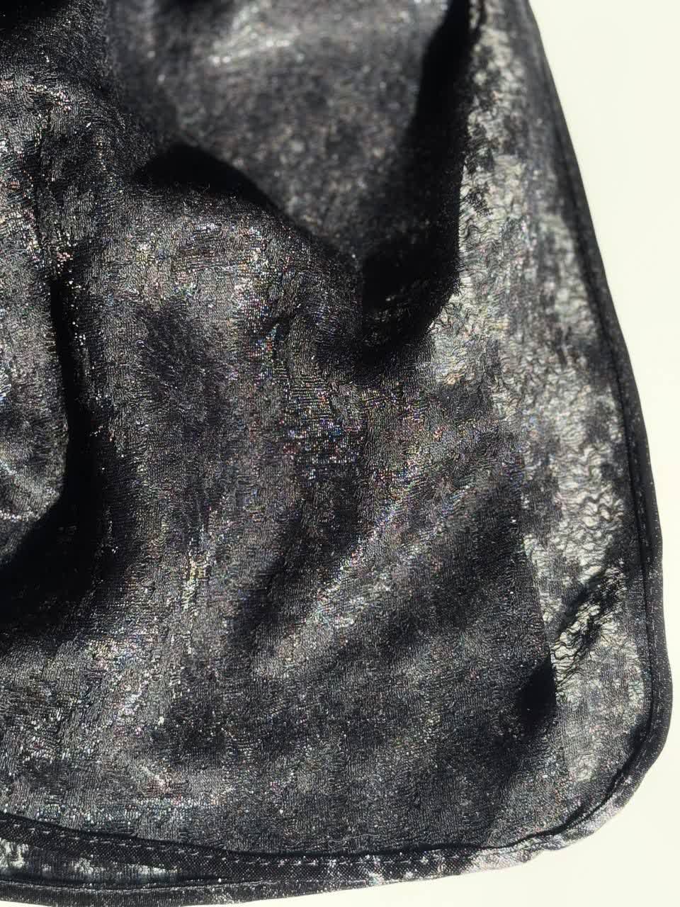 1243- مینی اسکارف مشکی ویسرود